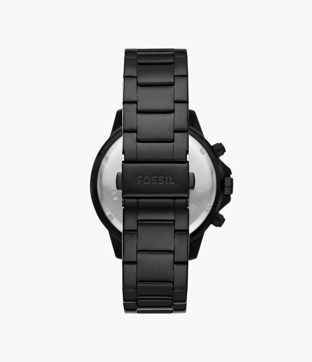 Reloj de caballero Fossil Bannon Multifunción Negro de Acero Inoxidable