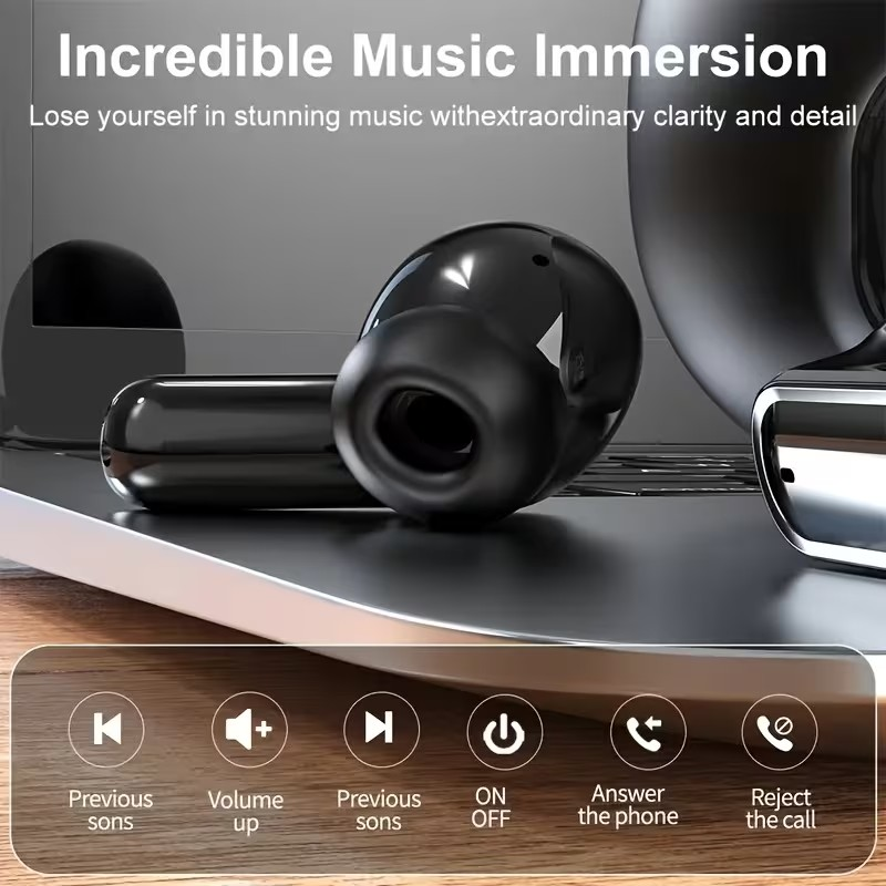 Audífonos Inalámbricos TWS con Pantalla de Batería – Sonido Potente y Diseño Moderno
