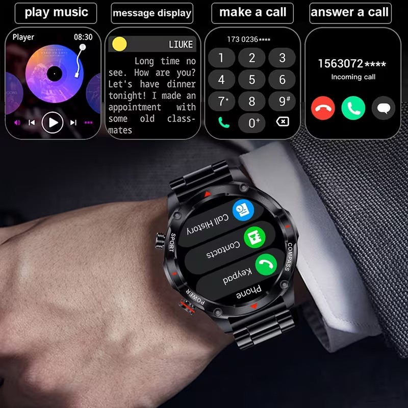 Smartwatch Pantalla: 1.46” AMOLED (alta definición) y Batería de Larga Duración